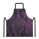 Purple Snakeskin Print Apron