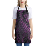 Purple Snakeskin Print Apron