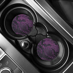 Purple Snakeskin Print Car Coasters