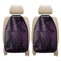 Purple Snakeskin Print Car Seat Organizers