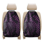 Purple Snakeskin Print Car Seat Organizers