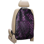 Purple Snakeskin Print Car Seat Organizers