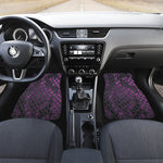 Purple Snakeskin Print Front Car Floor Mats