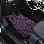 Purple Snakeskin Print Front Car Floor Mats