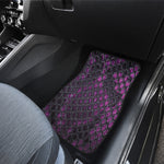 Purple Snakeskin Print Front Car Floor Mats