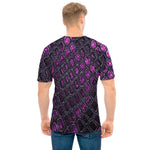 Purple Snakeskin Print Men's T-Shirt
