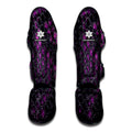 Purple Snakeskin Print Muay Thai Shin Guards