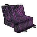 Purple Snakeskin Print Pet Car Back Seat Cover