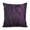 Purple Snakeskin Print Pillow Cover