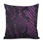 Purple Snakeskin Print Pillow Cover