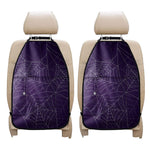 Purple Spider Web Pattern Print Car Seat Organizers
