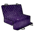 Purple Spider Web Pattern Print Pet Car Back Seat Cover