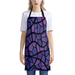 Purple Stained Glass Mosaic Print Apron