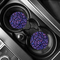 Purple Stained Glass Mosaic Print Car Coasters