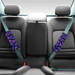Purple Stained Glass Mosaic Print Car Seat Belt Covers