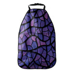 Purple Stained Glass Mosaic Print Car Seat Organizers