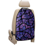 Purple Stained Glass Mosaic Print Car Seat Organizers