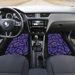 Purple Stained Glass Mosaic Print Front Car Floor Mats