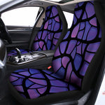 Purple Stained Glass Mosaic Print Universal Fit Car Seat Covers