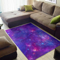 Purple Stardust Cloud Galaxy Space Print Floor Mat