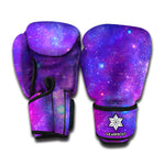 Purple Stardust Cloud Galaxy Space Print Boxing Gloves