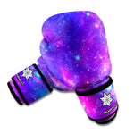 Purple Stardust Cloud Galaxy Space Print Boxing Gloves