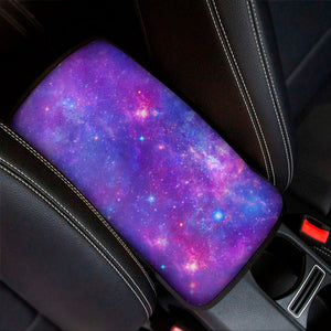 Purple Stardust Cloud Galaxy Space Print Car Center Console Cover