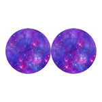 Purple Stardust Cloud Galaxy Space Print Car Coasters