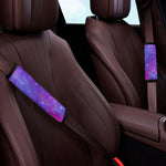 Purple Stardust Cloud Galaxy Space Print Car Seat Belt Covers