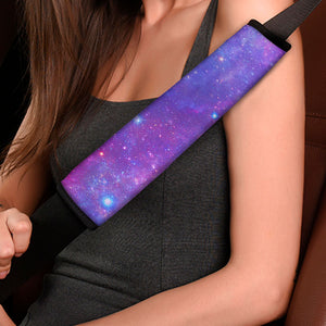 Purple Stardust Cloud Galaxy Space Print Car Seat Belt Covers