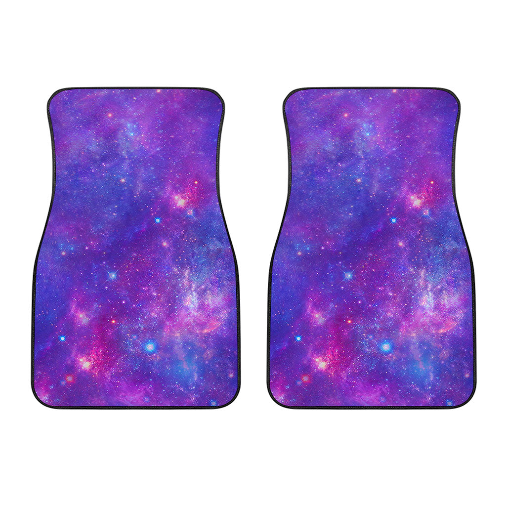Purple Stardust Cloud Galaxy Space Print Front Car Floor Mats