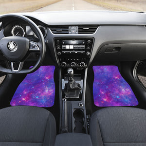 Purple Stardust Cloud Galaxy Space Print Front Car Floor Mats