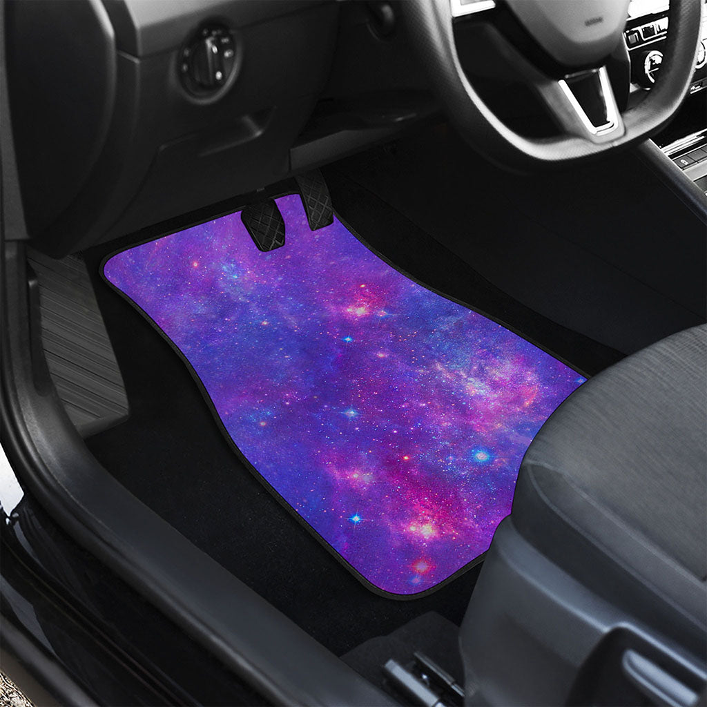 Purple Stardust Cloud Galaxy Space Print Front Car Floor Mats