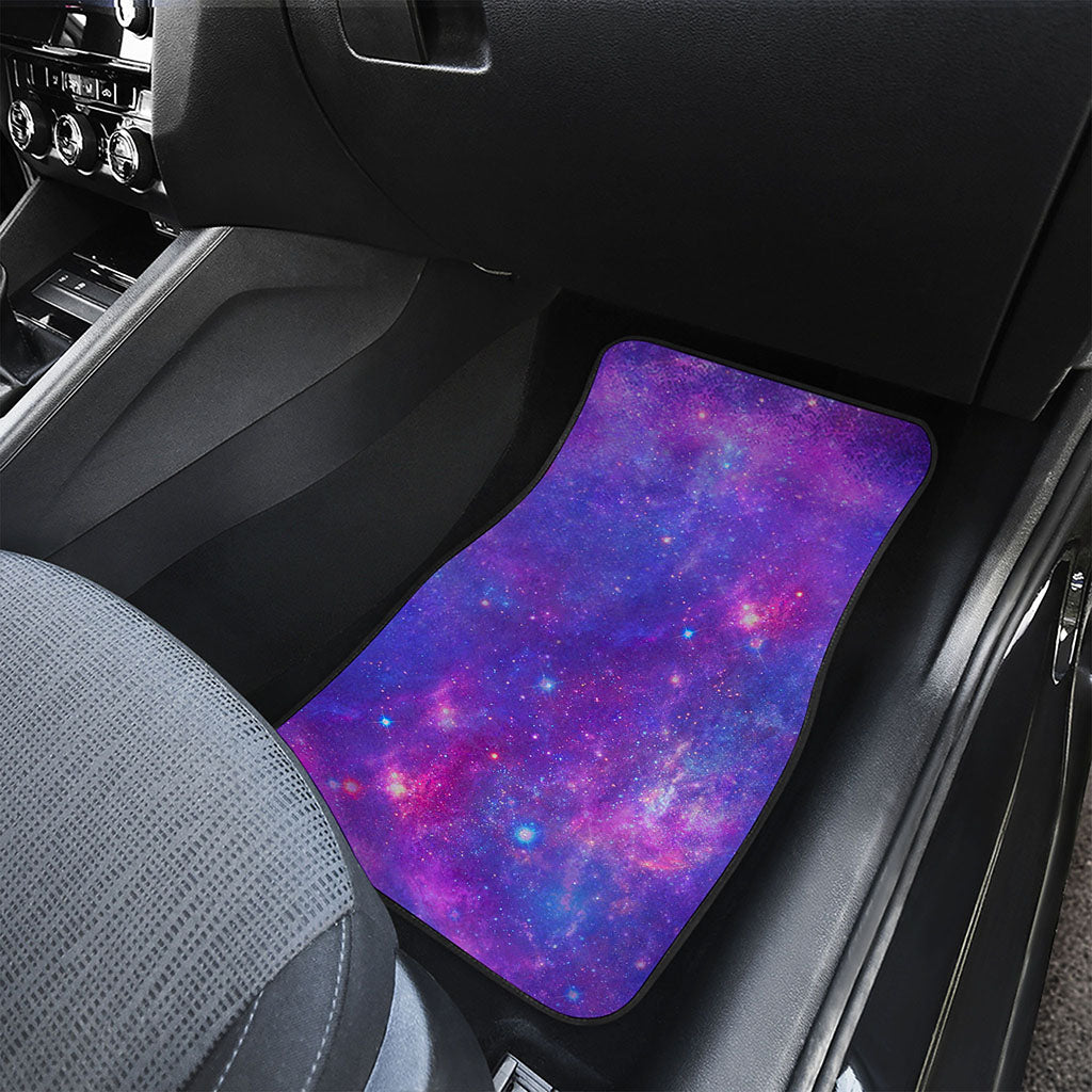 Purple Stardust Cloud Galaxy Space Print Front Car Floor Mats