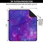 Purple Stardust Cloud Galaxy Space Print Futon Protector