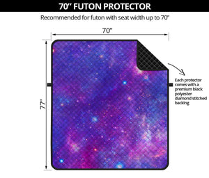 Purple Stardust Cloud Galaxy Space Print Futon Protector