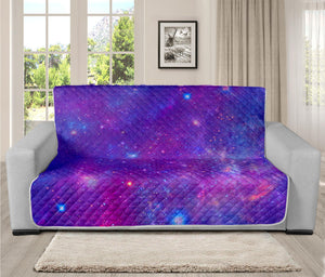 Purple Stardust Cloud Galaxy Space Print Futon Protector