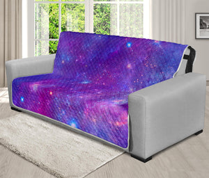 Purple Stardust Cloud Galaxy Space Print Futon Protector