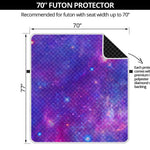 Purple Stardust Cloud Galaxy Space Print Futon Protector