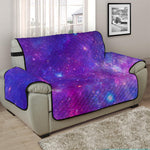 Purple Stardust Cloud Galaxy Space Print Half Sofa Protector