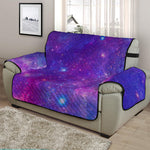 Purple Stardust Cloud Galaxy Space Print Half Sofa Protector