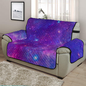 Purple Stardust Cloud Galaxy Space Print Half Sofa Protector