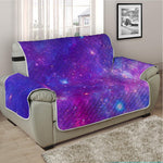 Purple Stardust Cloud Galaxy Space Print Half Sofa Protector