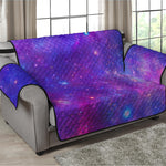 Purple Stardust Cloud Galaxy Space Print Loveseat Protector