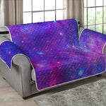 Purple Stardust Cloud Galaxy Space Print Loveseat Protector