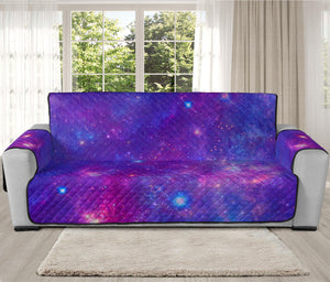 Purple Stardust Cloud Galaxy Space Print Oversized Sofa Protector