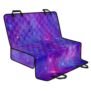 Purple Stardust Cloud Galaxy Space Print Pet Car Back Seat Cover