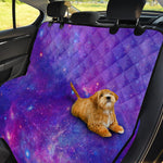 Purple Stardust Cloud Galaxy Space Print Pet Car Back Seat Cover