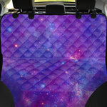 Purple Stardust Cloud Galaxy Space Print Pet Car Back Seat Cover