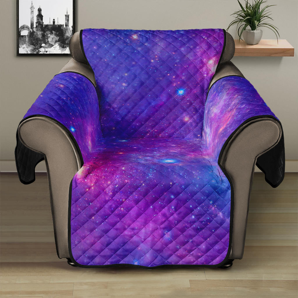 Purple Stardust Cloud Galaxy Space Print Recliner Protector